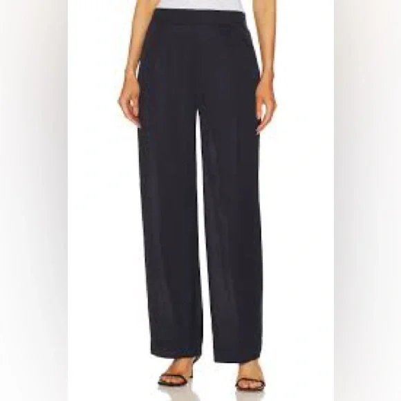 VINCE Silk-Blend High-Waist Pull-On Pants - Picture 7 of 14